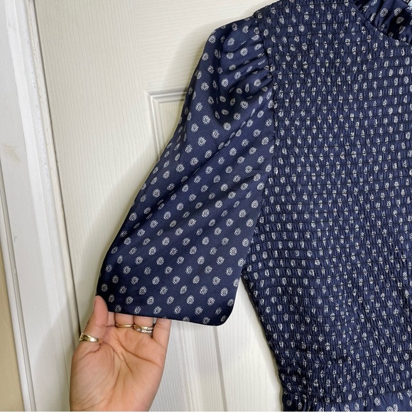 Sandro Malden Printed Smocked Dress - Picture 4 of 13